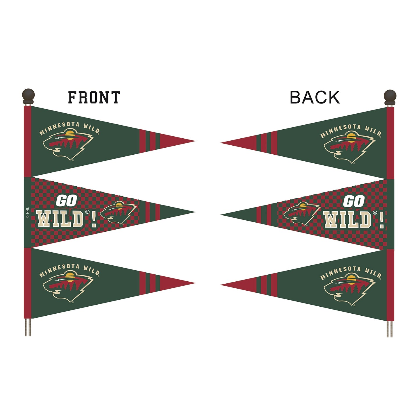 Wind spinner, Pennant, Minnesota Wild