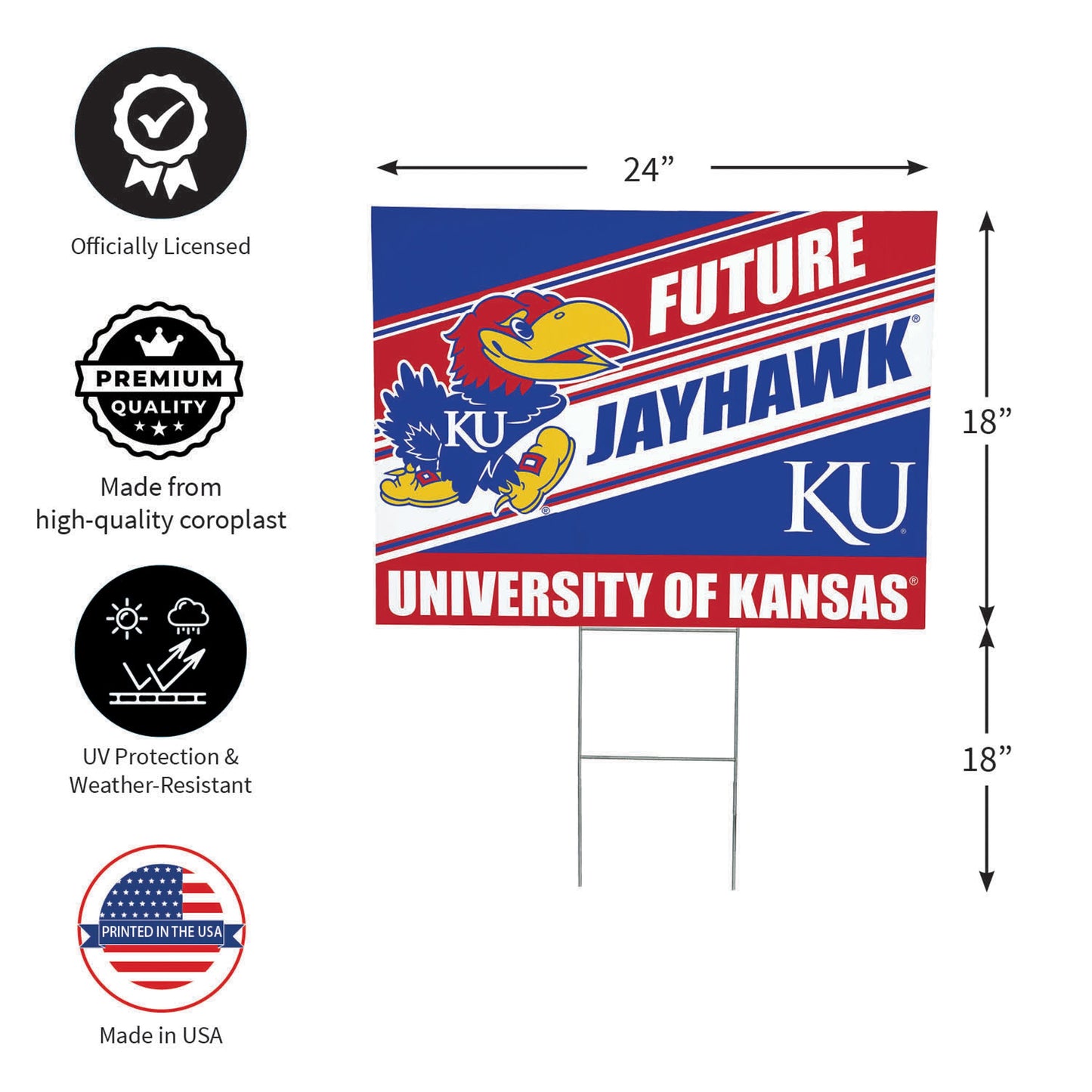 University of Kansas Coroplast Yard Sign, Future Student