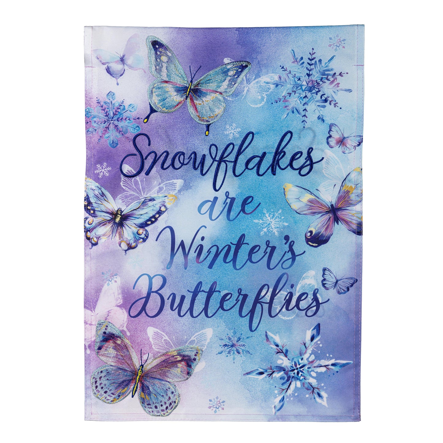 Season To Sparkle Applique Garden Flag