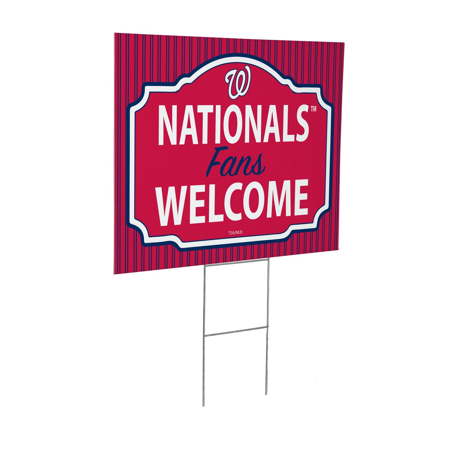 Washington Nationals Coroplast Yard Sign, "Fans Welcome"