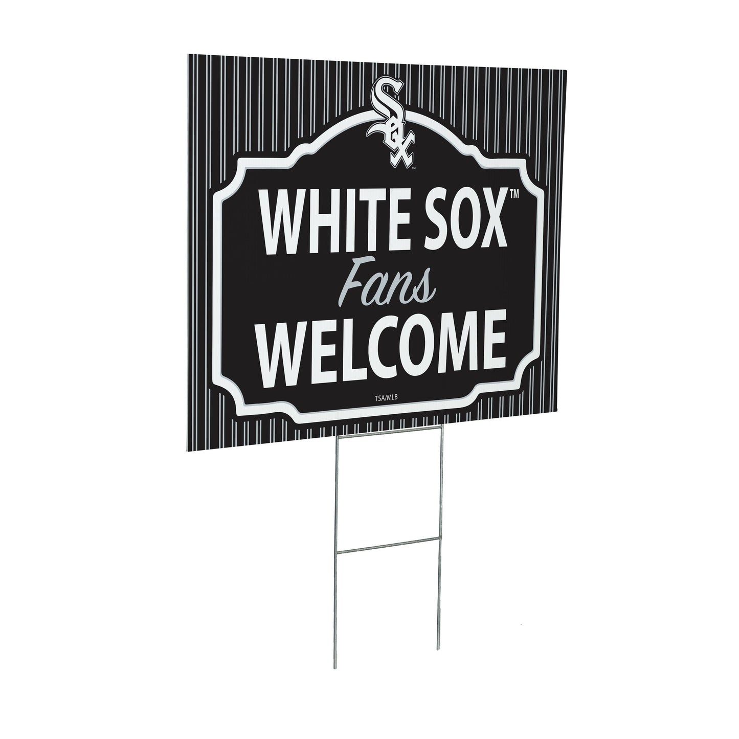 Chicago White Sox Coroplast Yard Sign, "Fans Welcome"