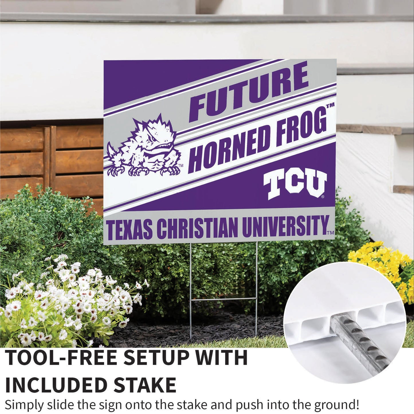 Texas Christian University Coroplast Yard Sign, Future Student