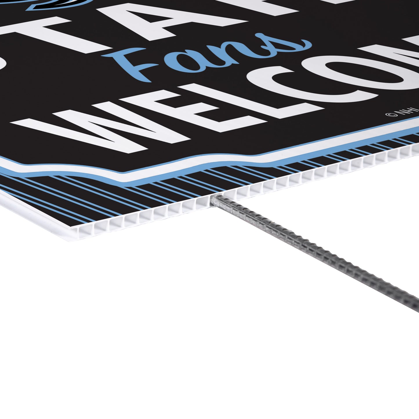 Utah Mammoth Yard Sign, "Fans Welcome"