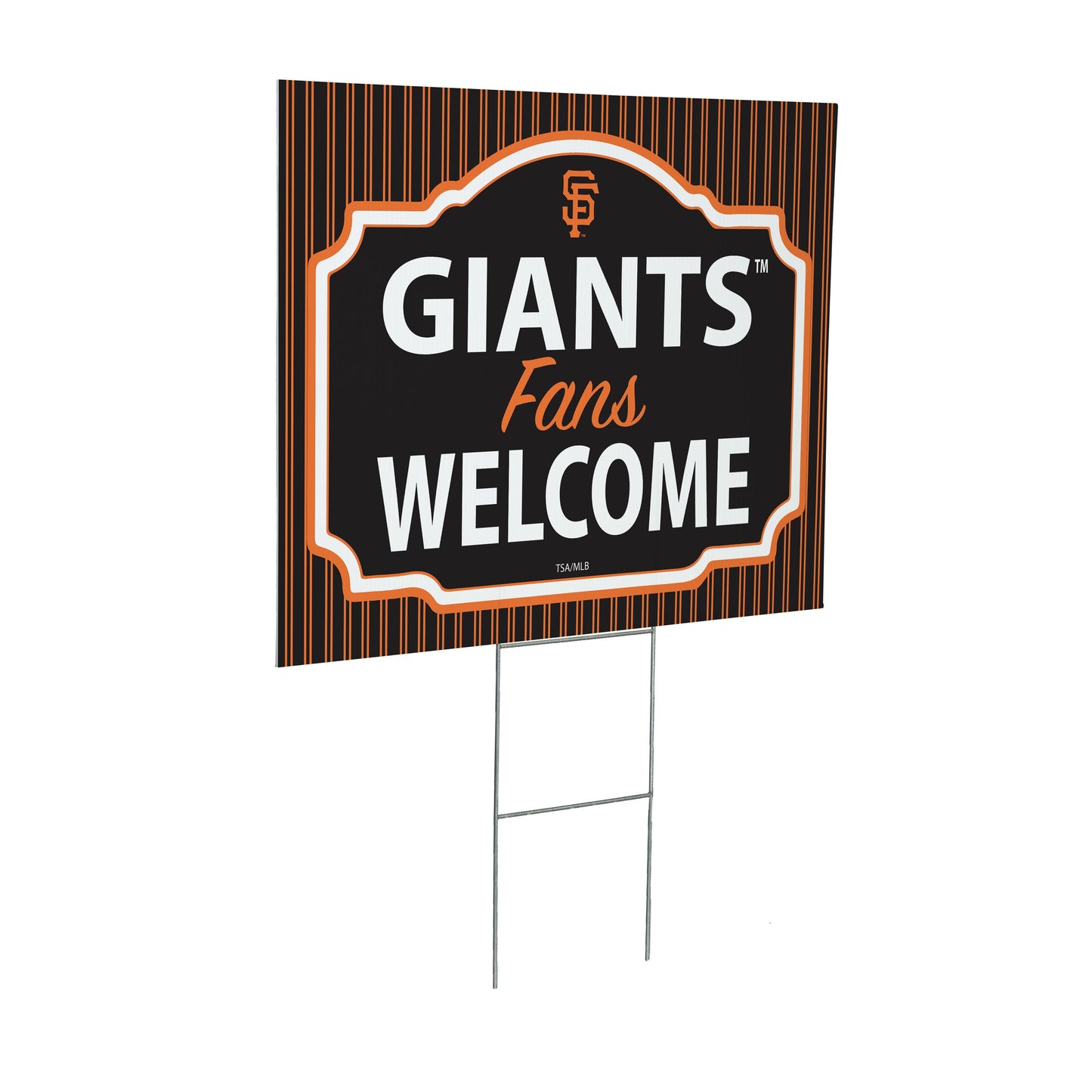 San Francisco Giants Coroplast Yard Sign, "Fans Welcome"