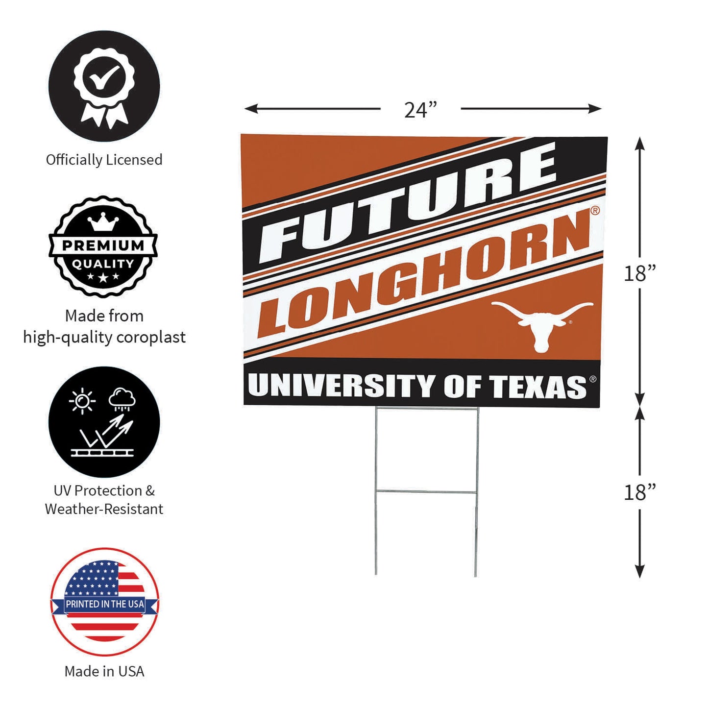 University of Texas Coroplast Yard Sign, Future Student