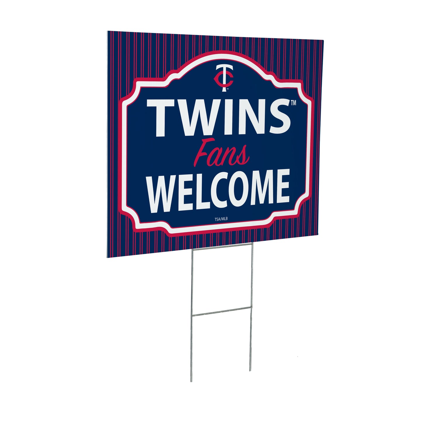 Minnesota Twins Coroplast Yard Sign, "Fans Welcome"
