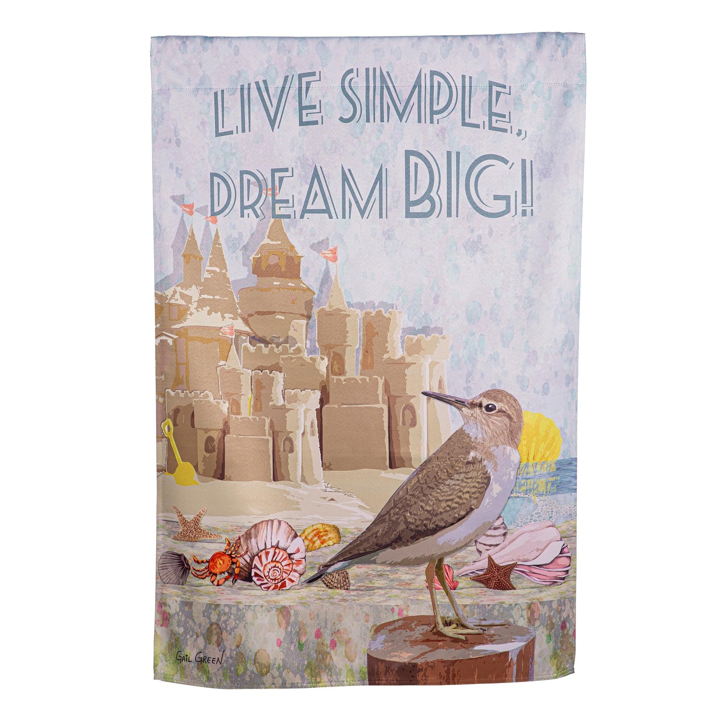 Live Basic Dream Big Suede House Flag
