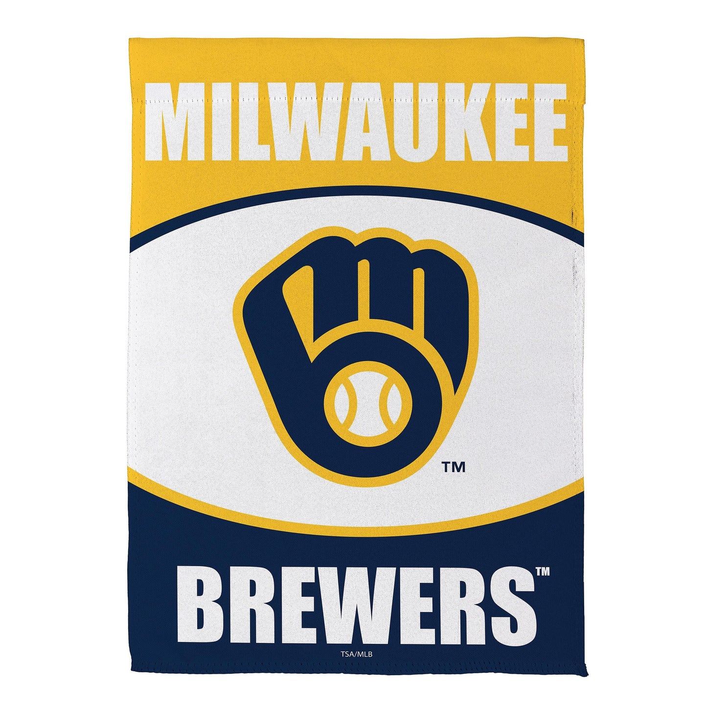 Milwaukee Brewers Suede Garden Flag