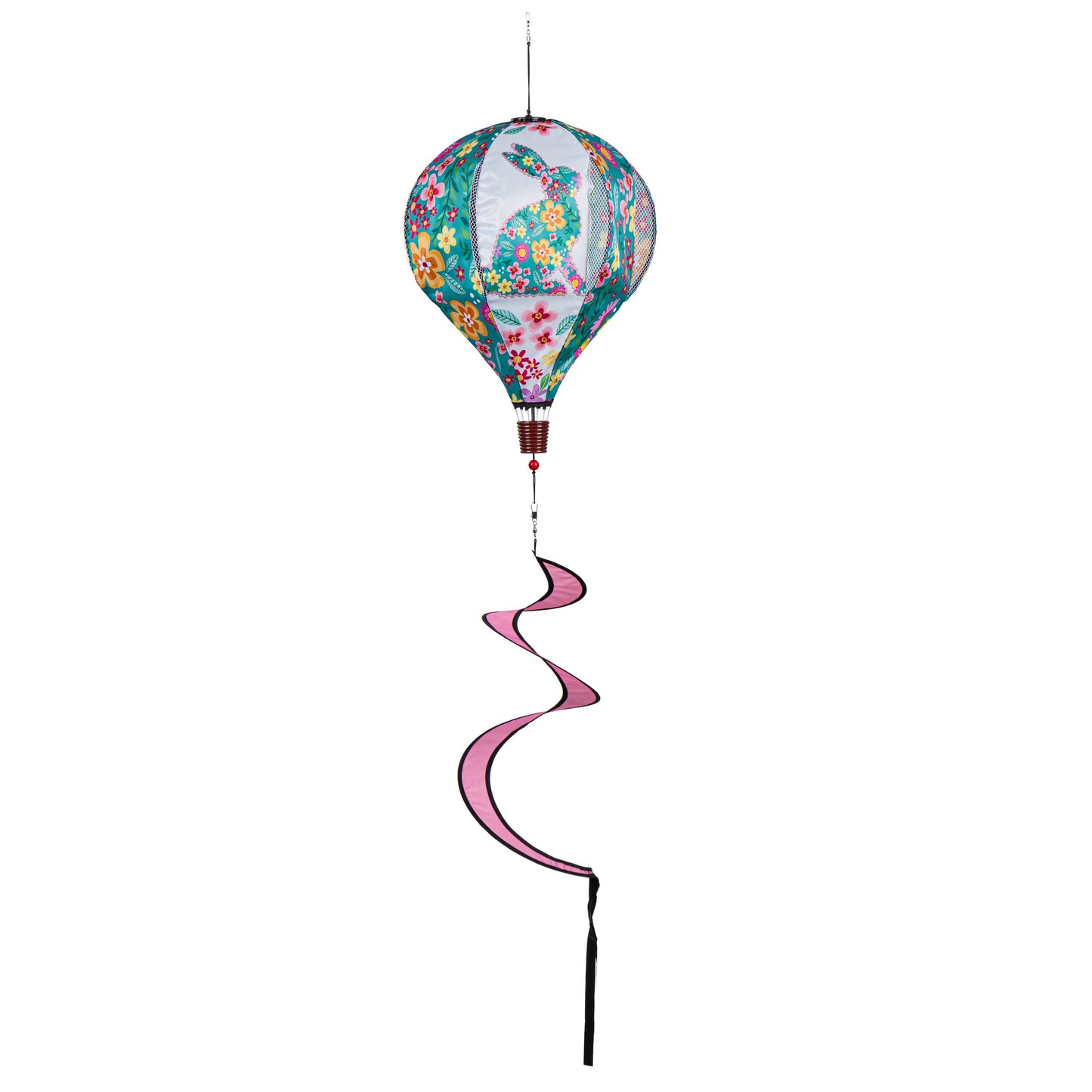 Floral Patterned Bunny Balloon Spinner