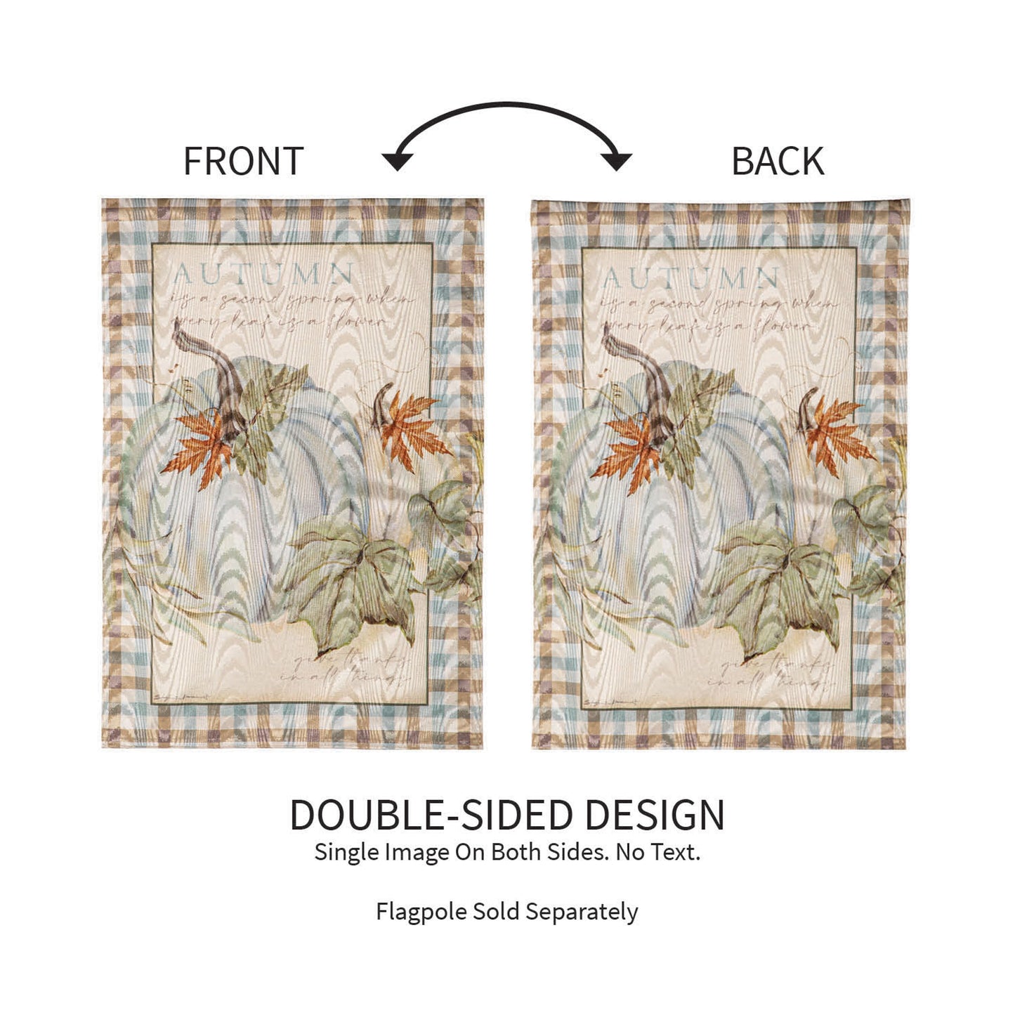 Autumn Harvest Moire Garden Flags