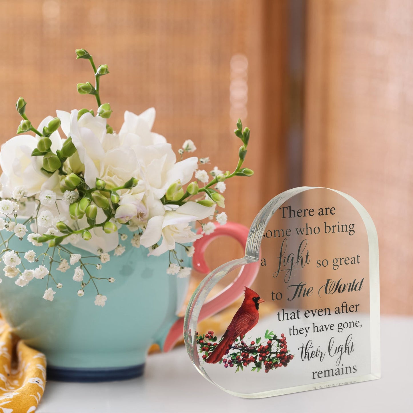 Acrylic Memorial Heart - Bring The Light