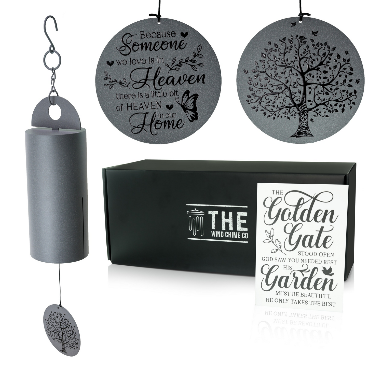 36" XL Serenity Memorial Wind Bell - Thoughtful Gift For Special Occasions or Reflections