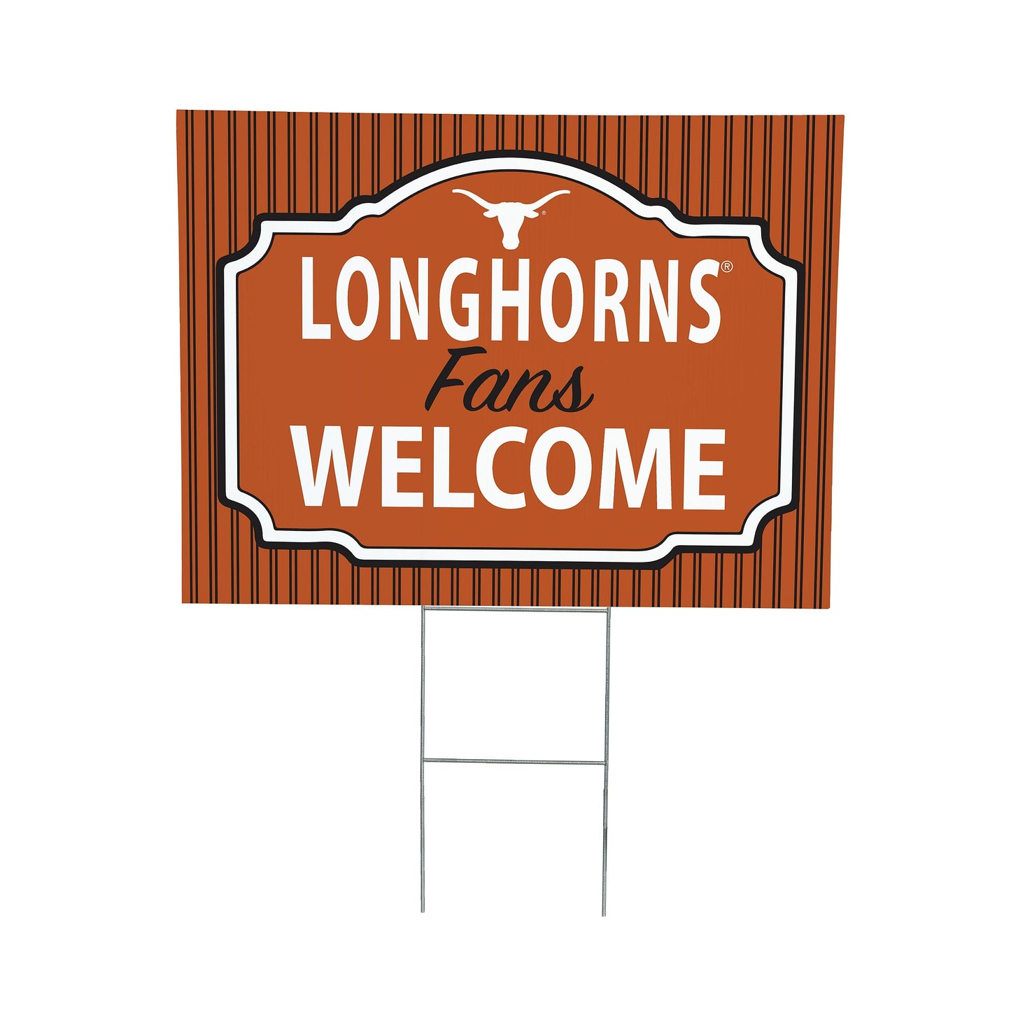 University of Texas Coroplast Yard Sign, "Fans Welcome"