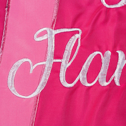 Let's Flamingle Garden Applique Flag