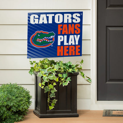 University of Florida Coroplast Yard Sign "Fans Play Here"
