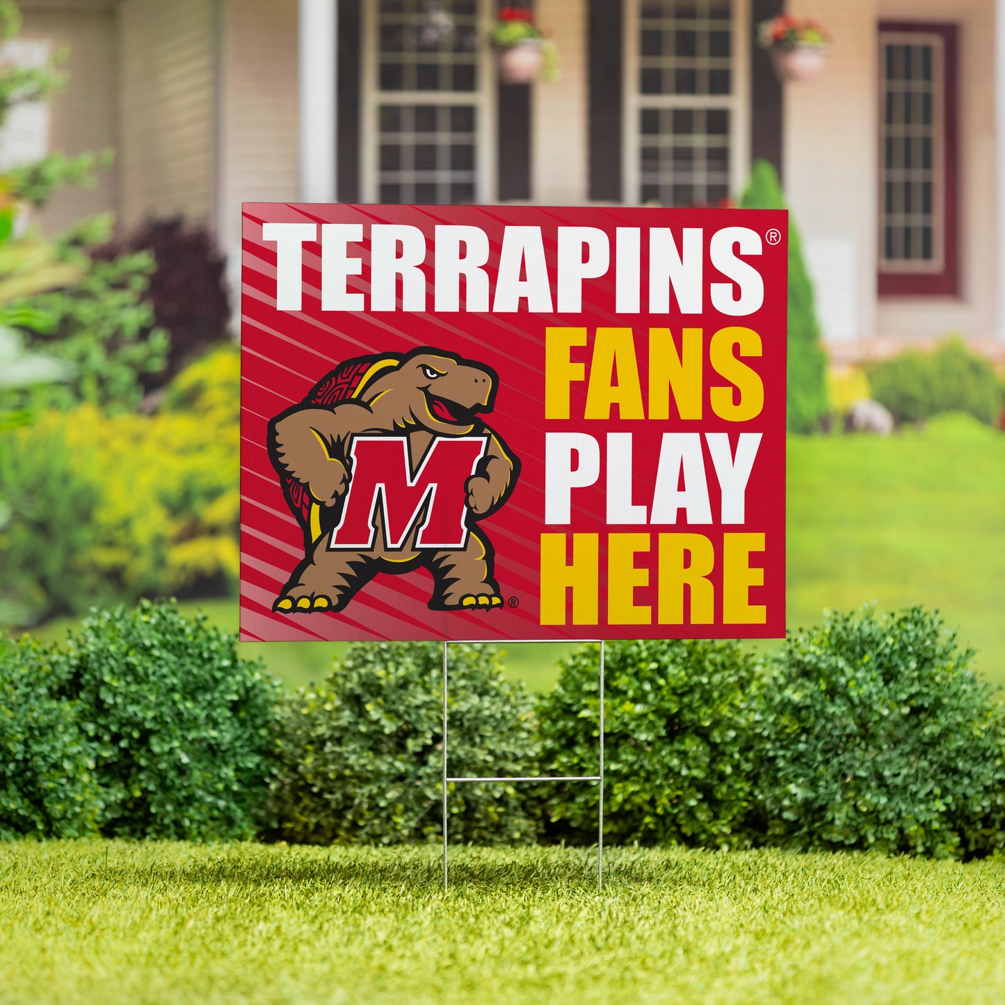 University of Maryland Coroplast Yard Sign "Fans Play Here"