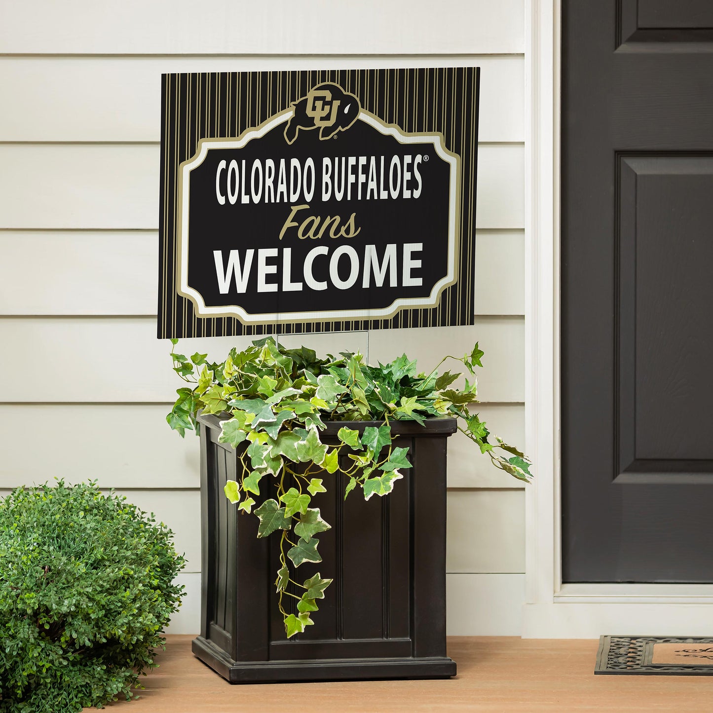 University of Colorado Coroplast Yard Sign, "Fans Welcome"
