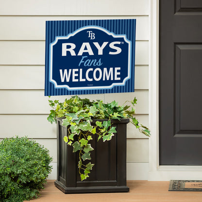 Tampa Bay Rays Coroplast Yard Sign, "Fans Welcome"