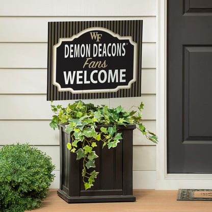 Wake Forest University Coroplast Yard Sign, "Fans Welcome"