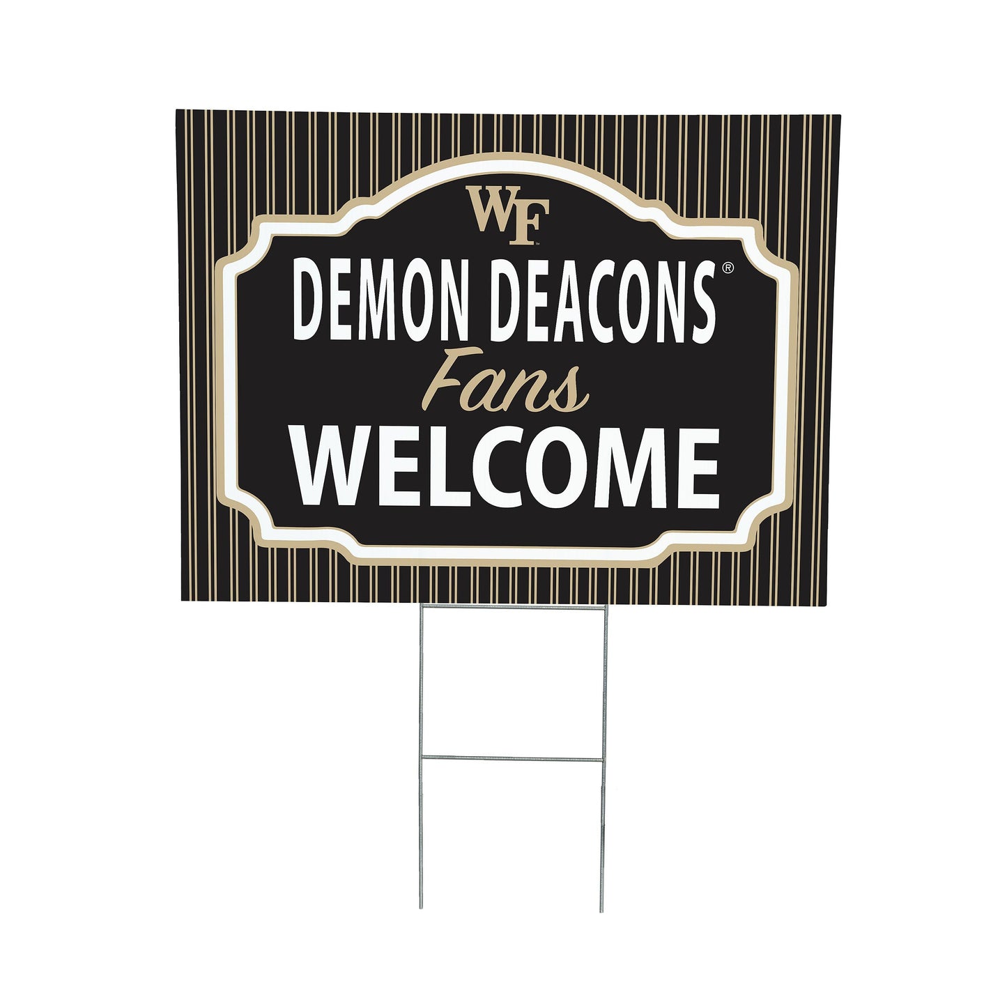 Wake Forest University Coroplast Yard Sign, "Fans Welcome"