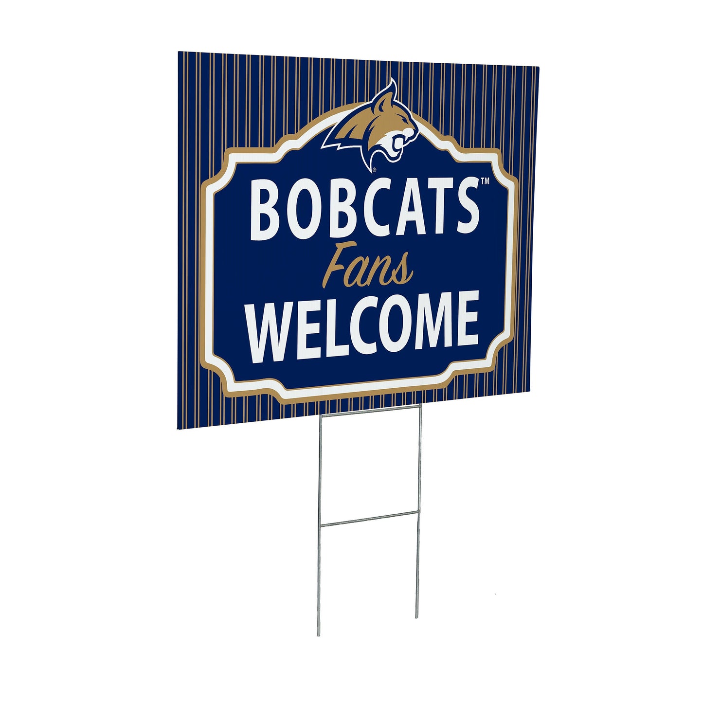 Montana State University Coroplast Yard Sign, "Fans Welcome"