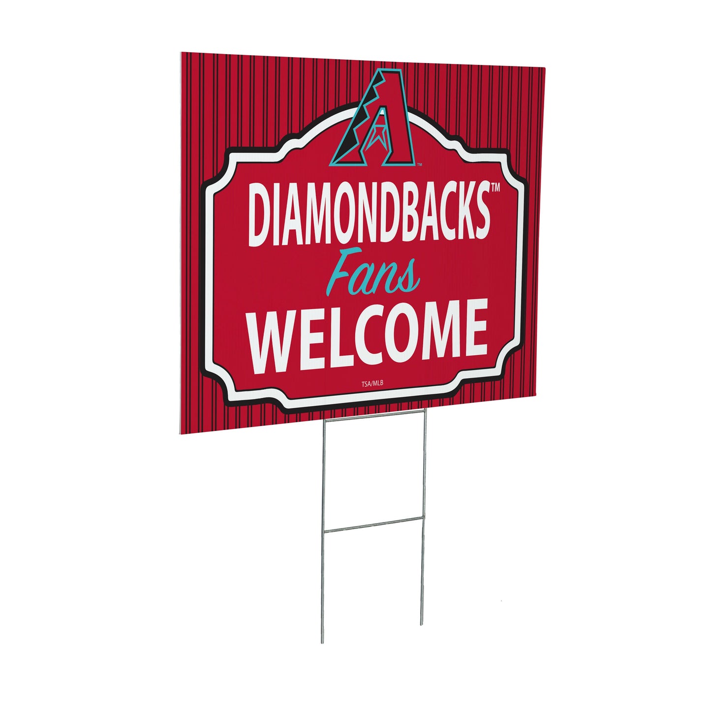 Arizona Diamondbacks Coroplast Yard Sign, "Fans Welcome"