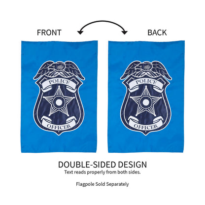 Police Department Garden Applique Flag