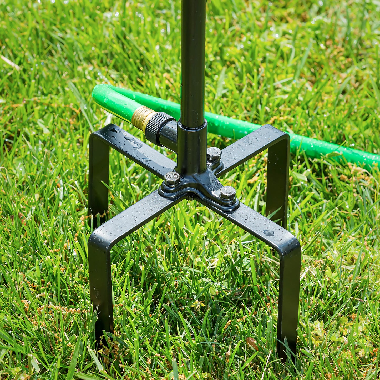 89"H Misting Wind Spinner, Multicolor Helix
