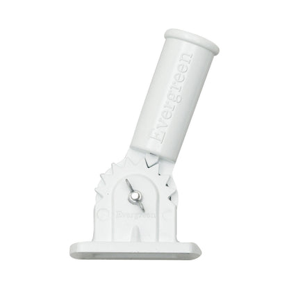 Adjustable Aluminum House Flag Bracket, White Finish