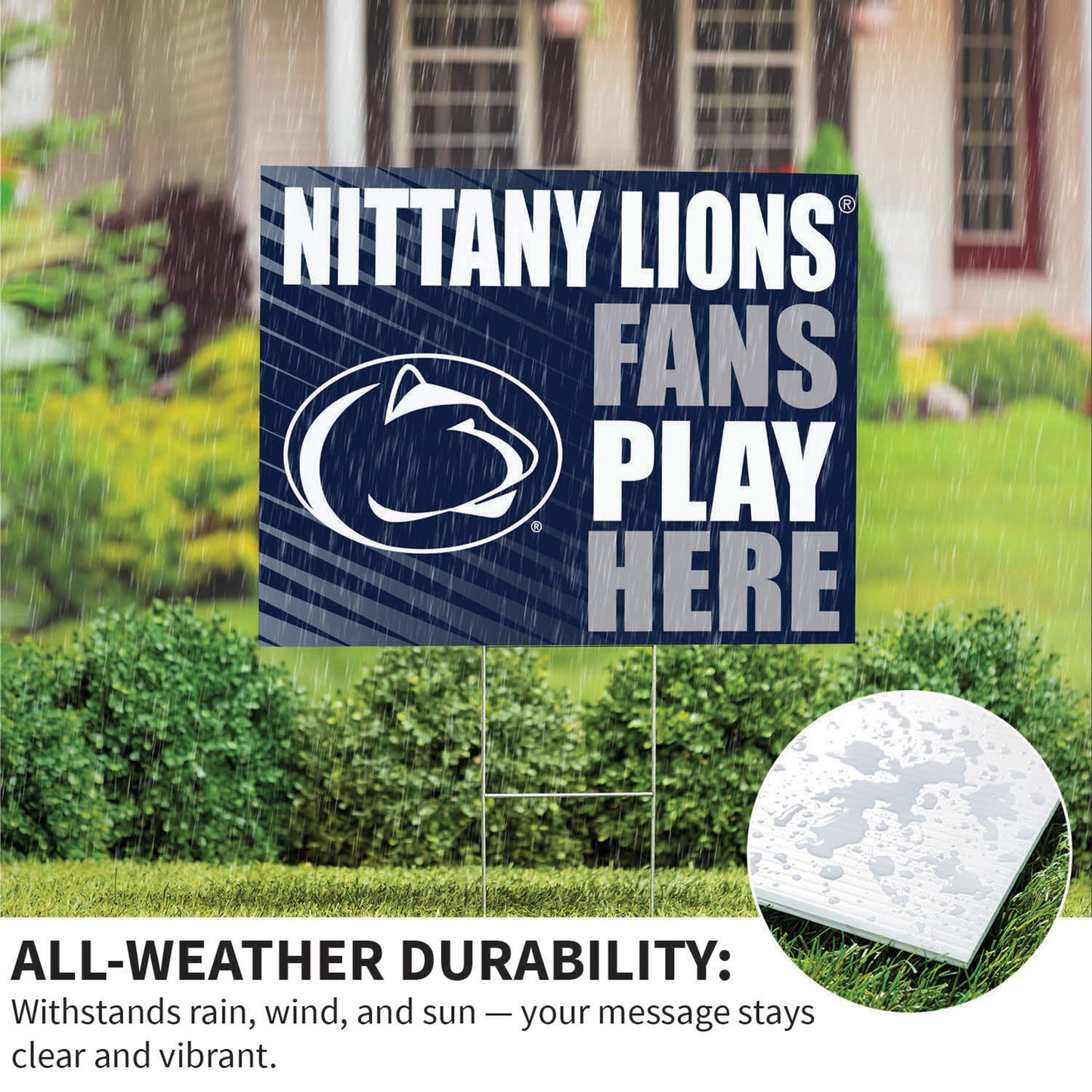 Penn State Coroplast Yard Sign "Fans Play Here"