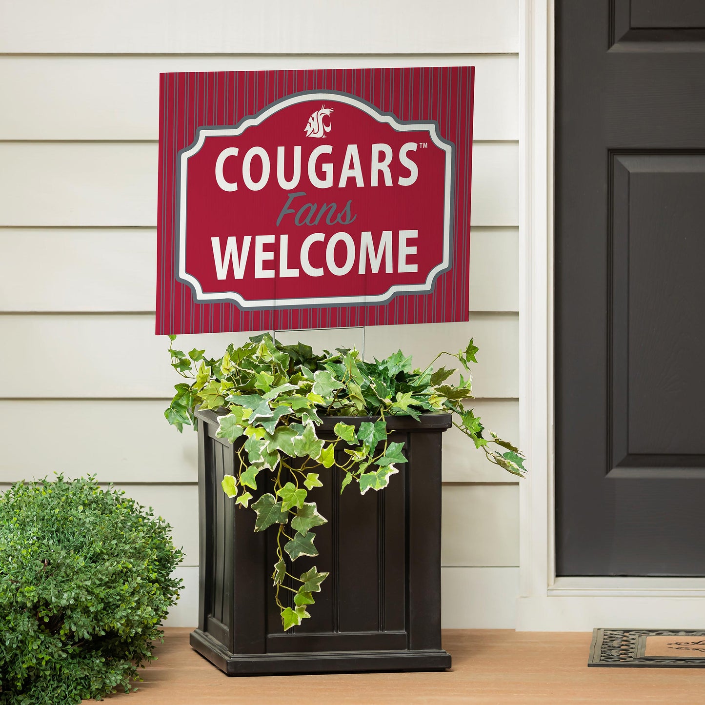 Washington State University Coroplast Yard Sign, "Fans Welcome"