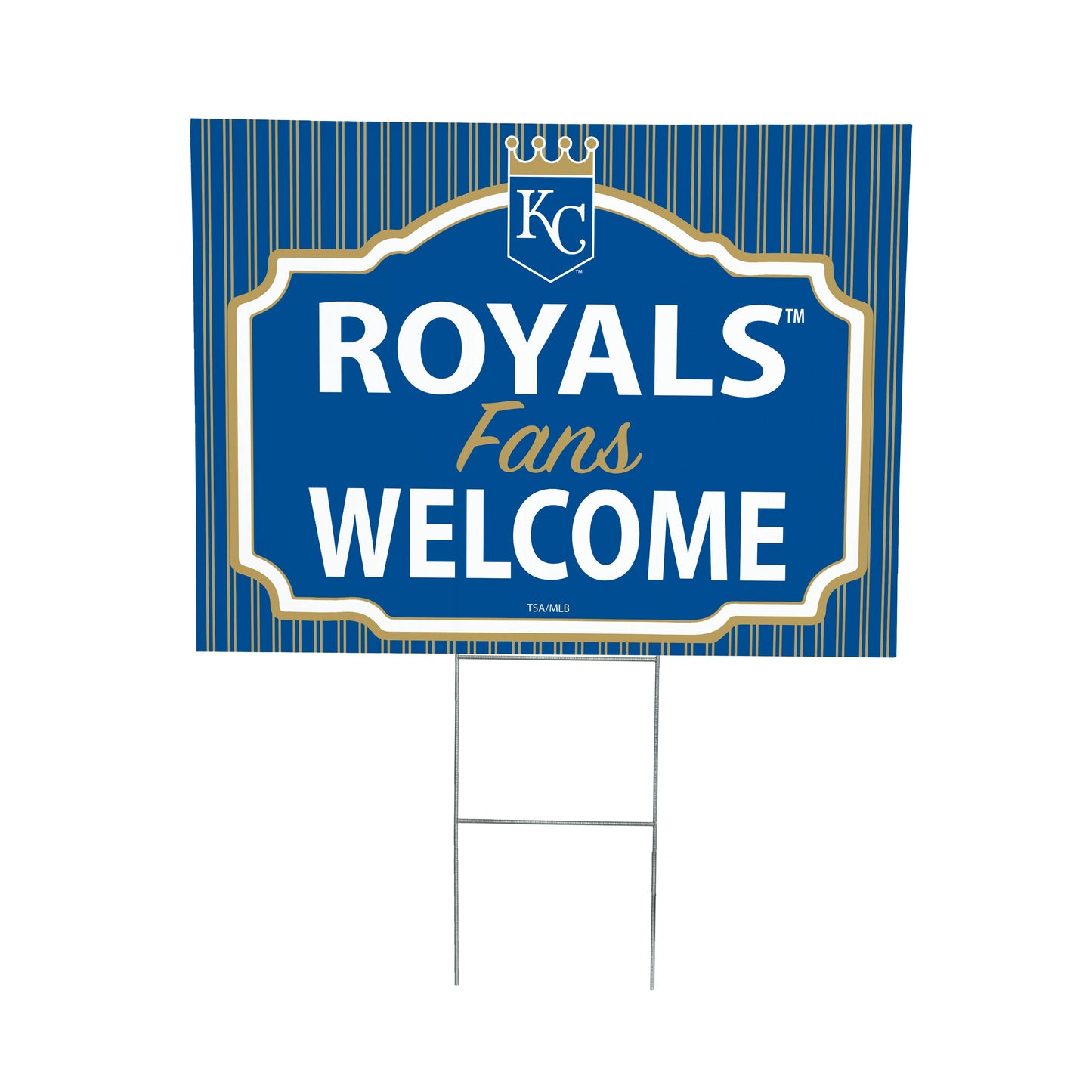 Kansas City Royals Coroplast Yard Sign, "Fans Welcome"