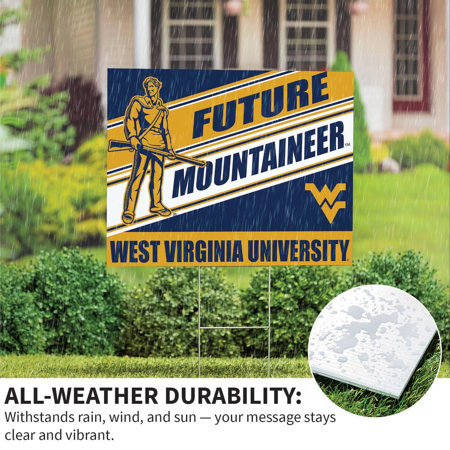 West Virginia University Coroplast Yard Sign, Future Student