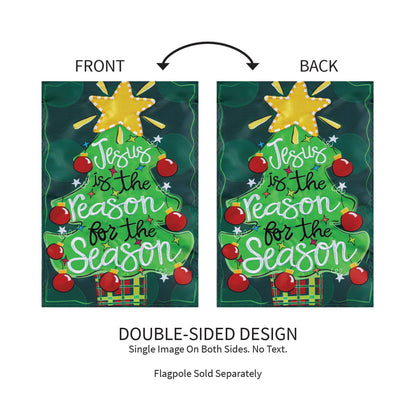 Jesus Is The Reason Applique Garden Flag