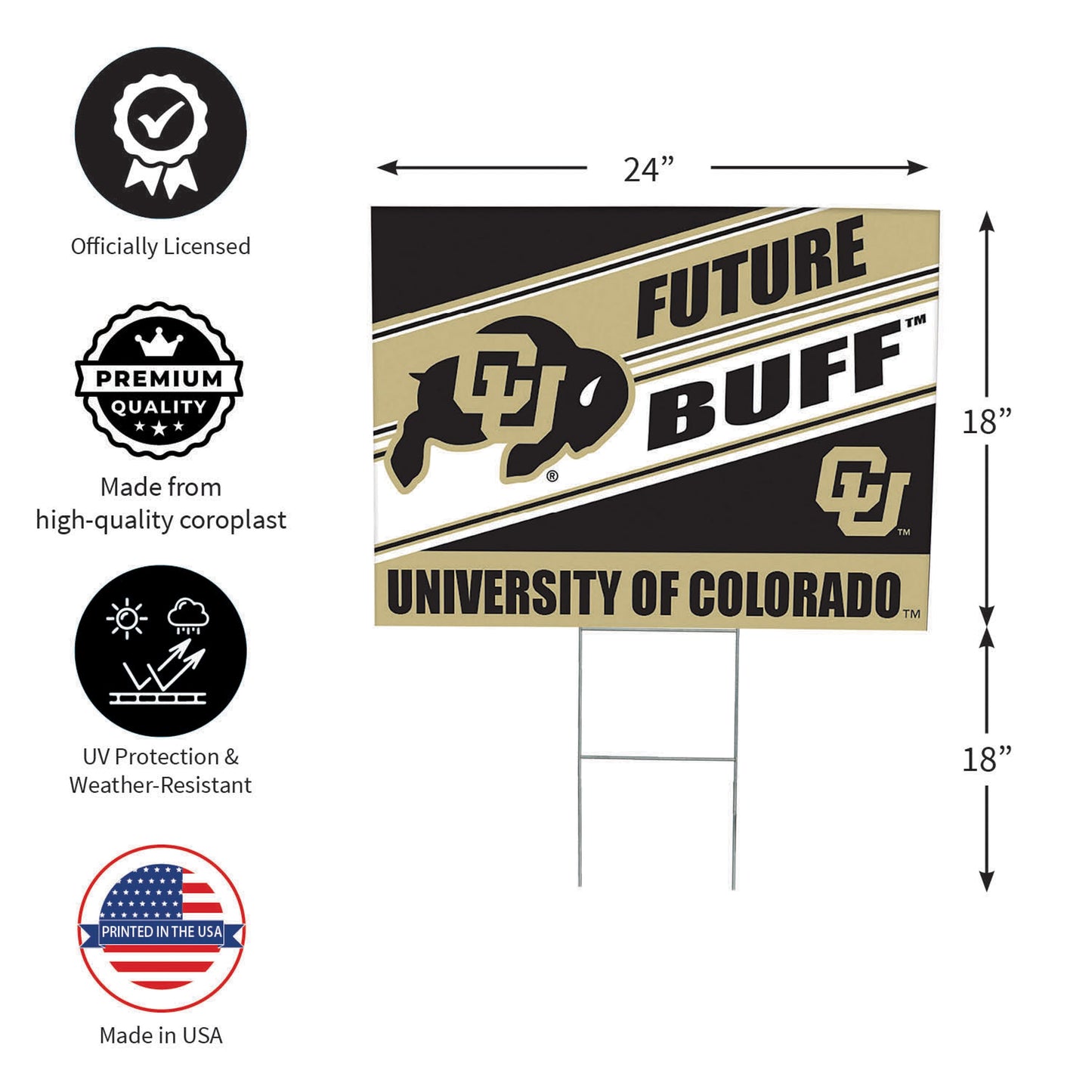 University of Colorado Coroplast Yard Sign, Future Student