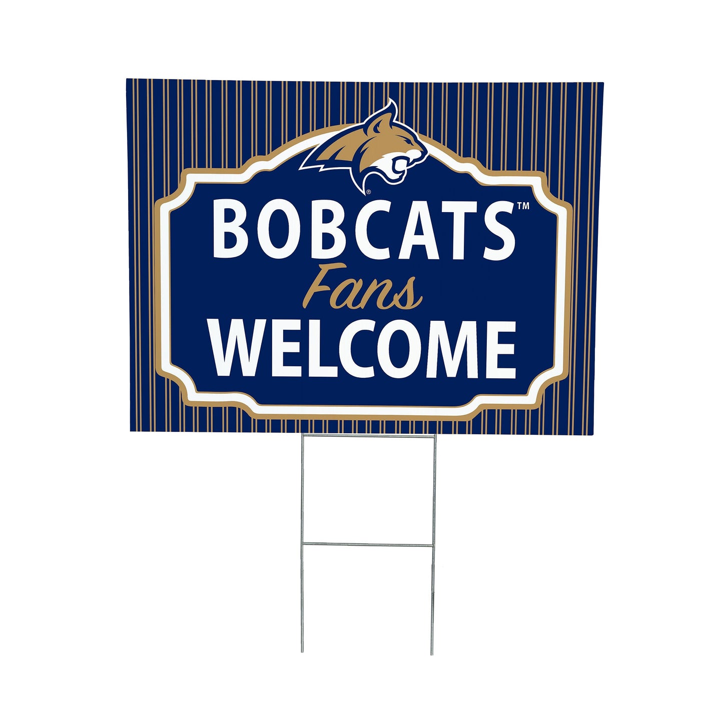 Montana State University Coroplast Yard Sign, "Fans Welcome"