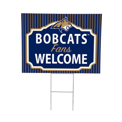 Montana State University Coroplast Yard Sign, "Fans Welcome"