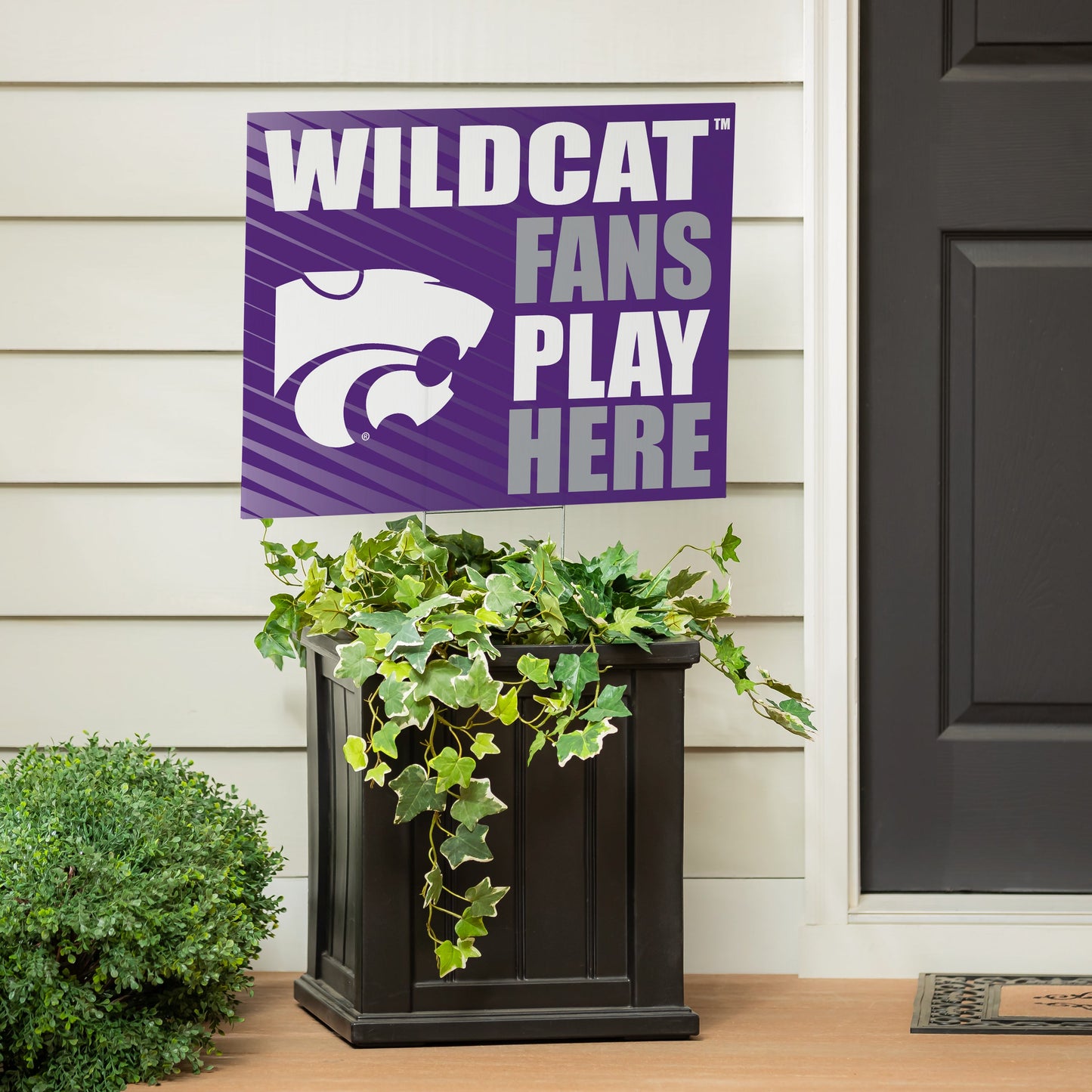 Kansas State University Coroplast Yard Sign "Fans Play Here"