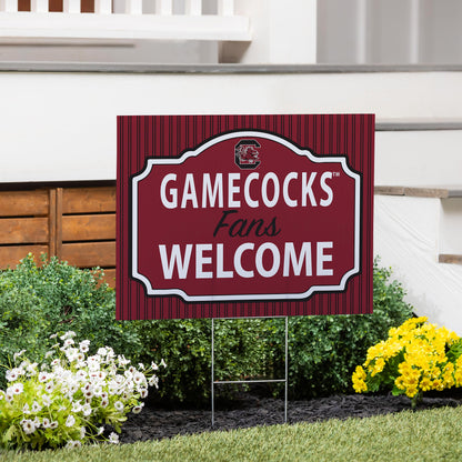 University of South Carolina Coroplast Yard Sign, "Fans Welcome"
