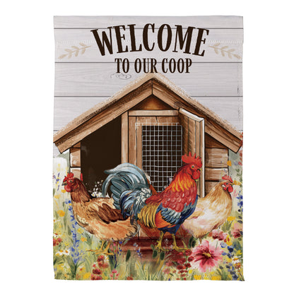 Petal & Plow Coop Suede Garden Flag