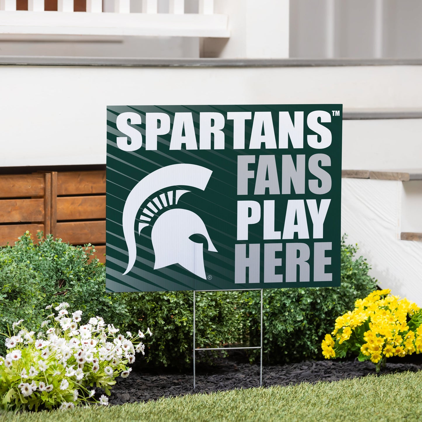 Michigan State University Coroplast Yard Sign "Fans Play Here"