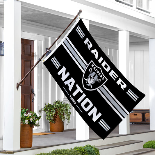Las Vegas Raiders Single Sided Estate Flag with 2 Grommets, 3'x5'