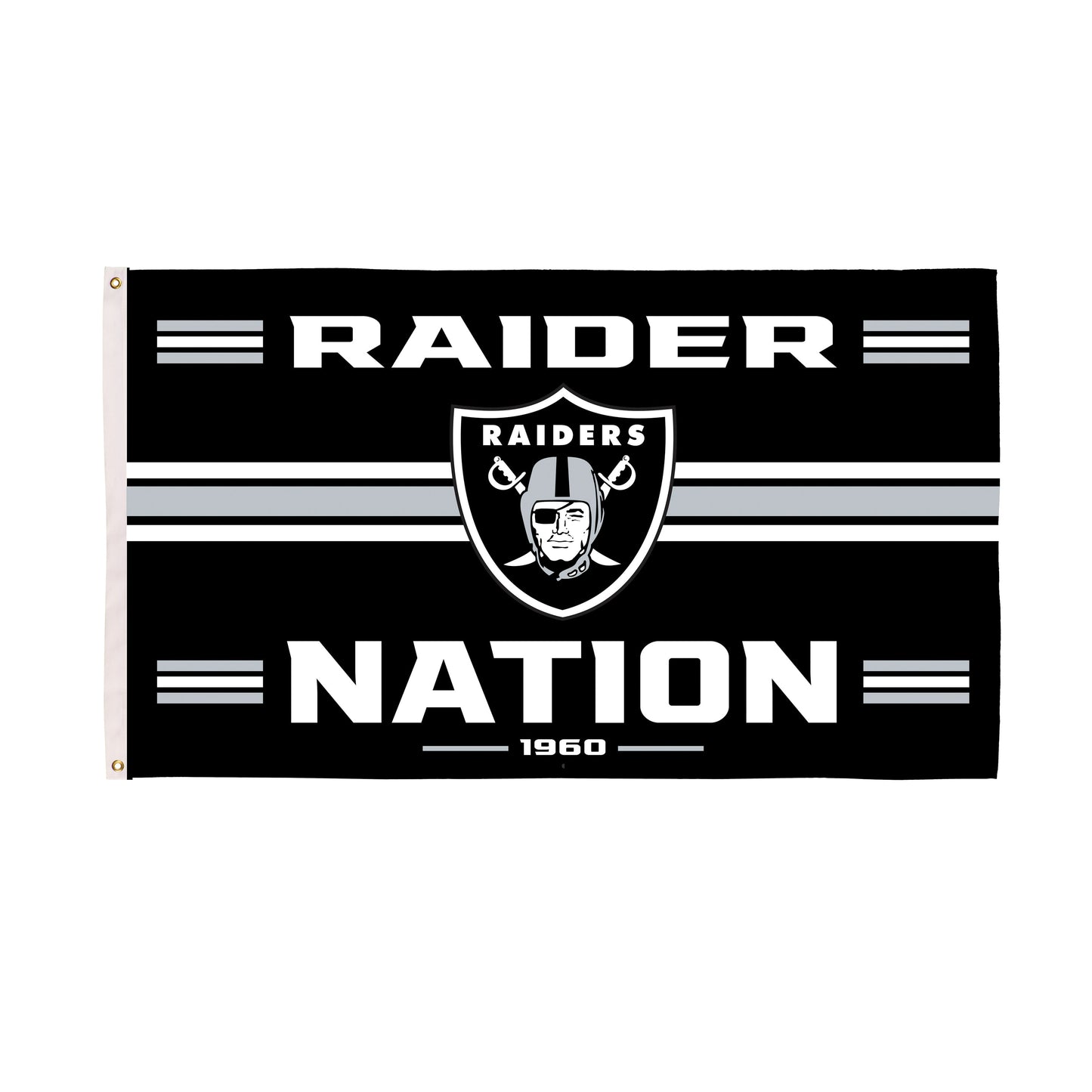 Las Vegas Raiders Single Sided Estate Flag with 2 Grommets, 3'x5'