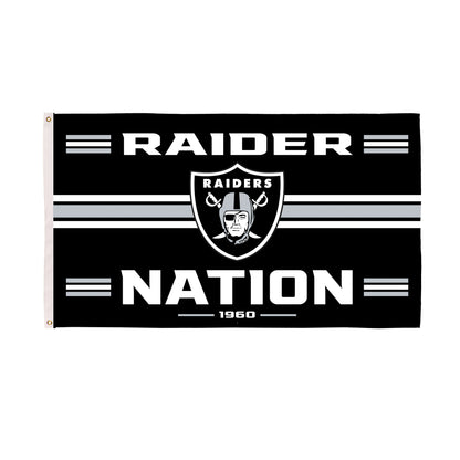 Las Vegas Raiders Single Sided Estate Flag with 2 Grommets, 3'x5'