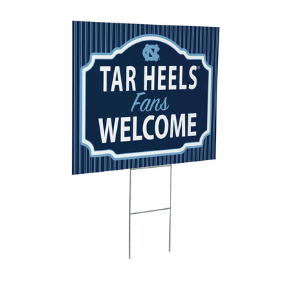 University of North Carolina Coroplast Yard Sign, "Fans Welcome"
