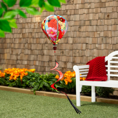 Bold Florals and Cardinal Balloon Spinner