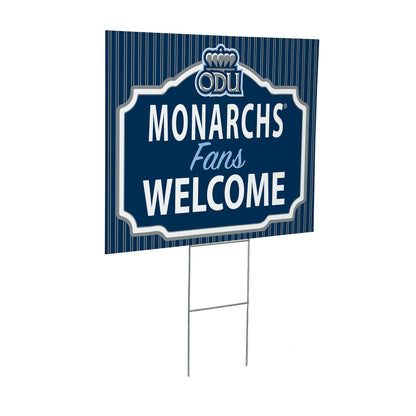 Old Dominion University Coroplast Yard Sign, "Fans Welcome"