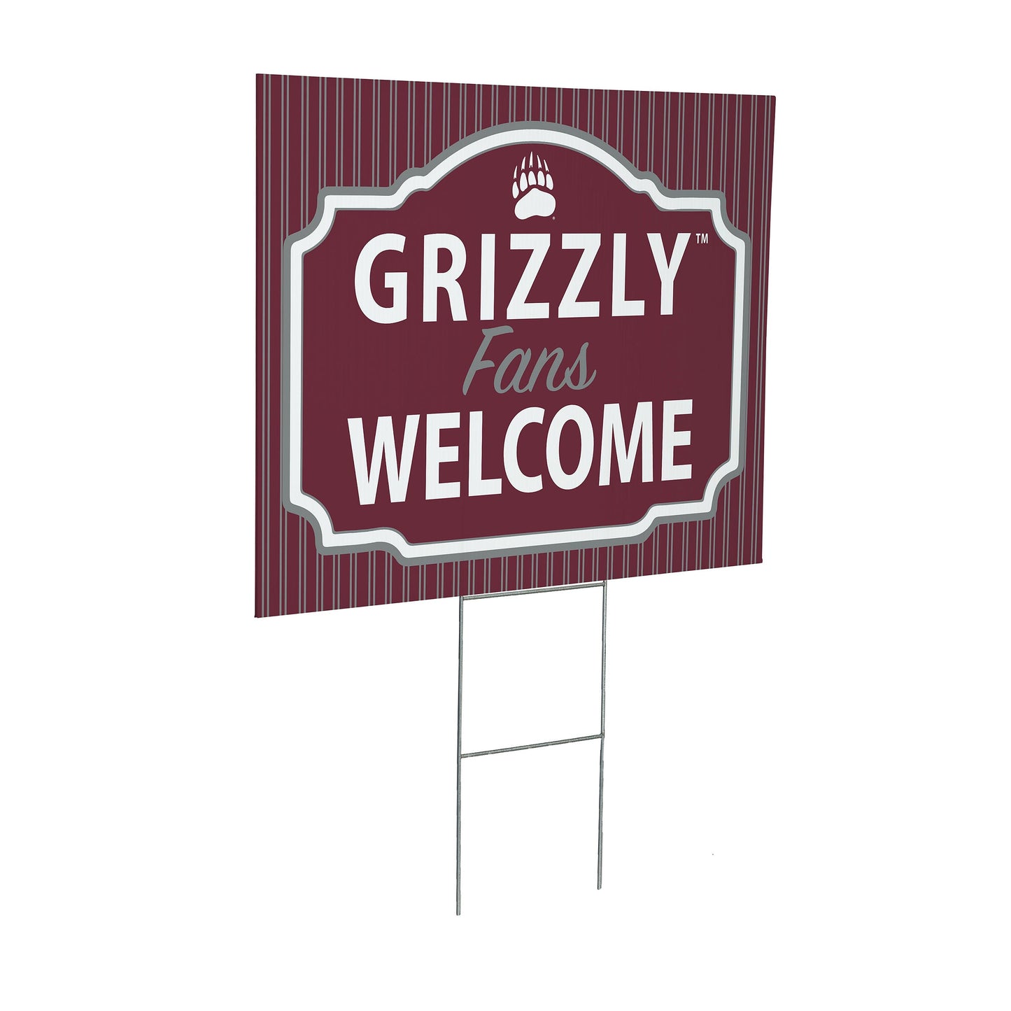 University of Montana Coroplast Yard Sign, "Fans Welcome"