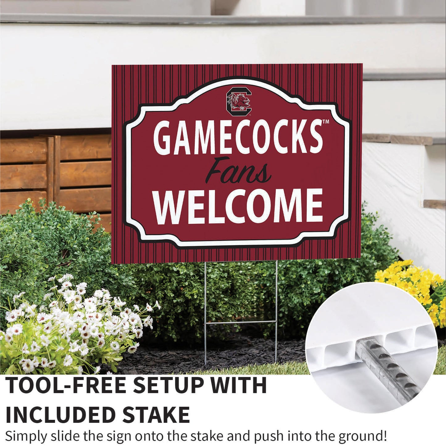 University of South Carolina Coroplast Yard Sign, "Fans Welcome"