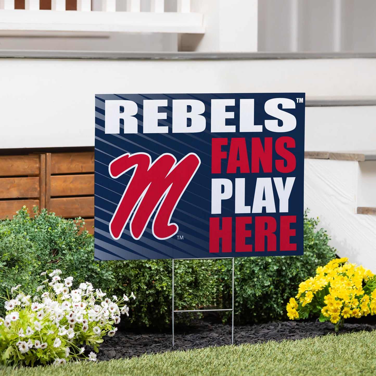 University of Mississippi Coroplast Yard Sign "Fans Play Here"